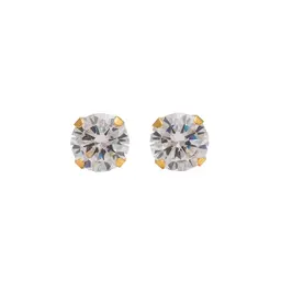 Studex Gold Plated Tif 7mm C/z- Earrings For Sensitive Ears