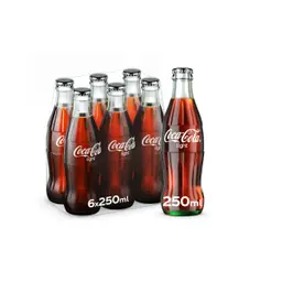 كوكاكولا لايت مشروب غازي زجاج كرتون 6 * 250مل 