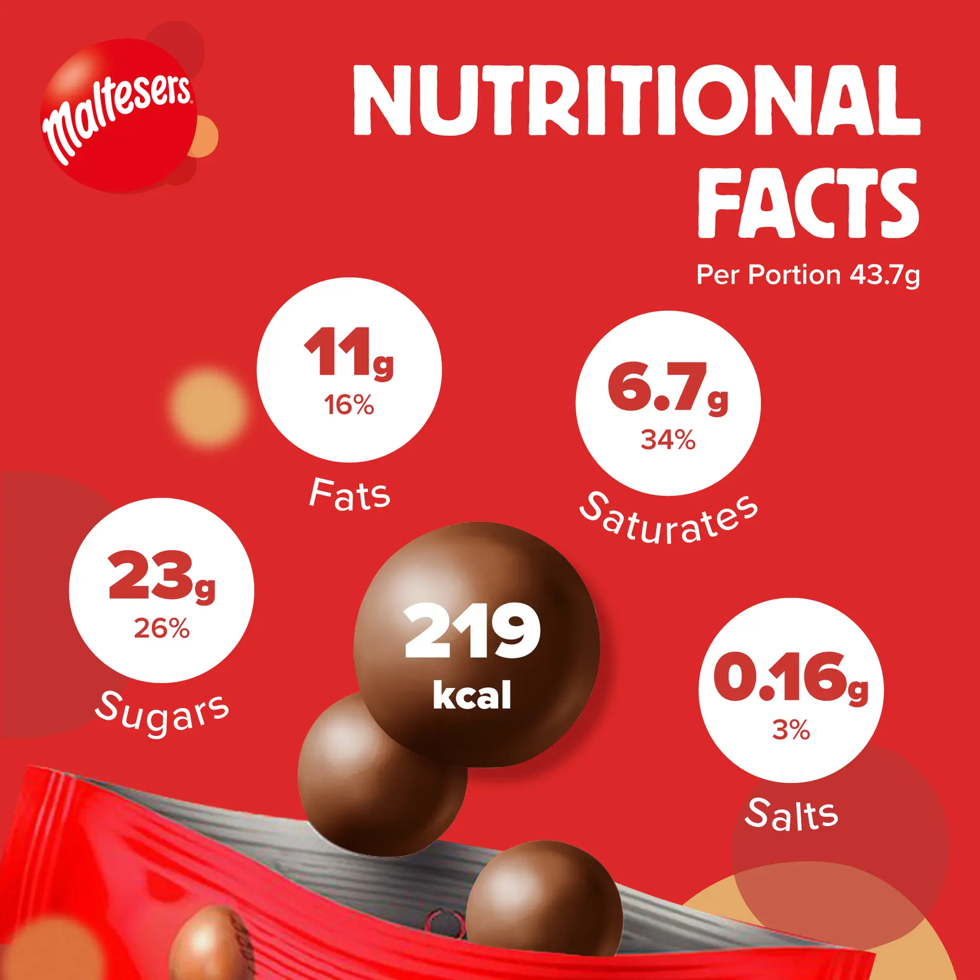 Maltesers Biscuit Balls Chocolate 175 gm - view 8