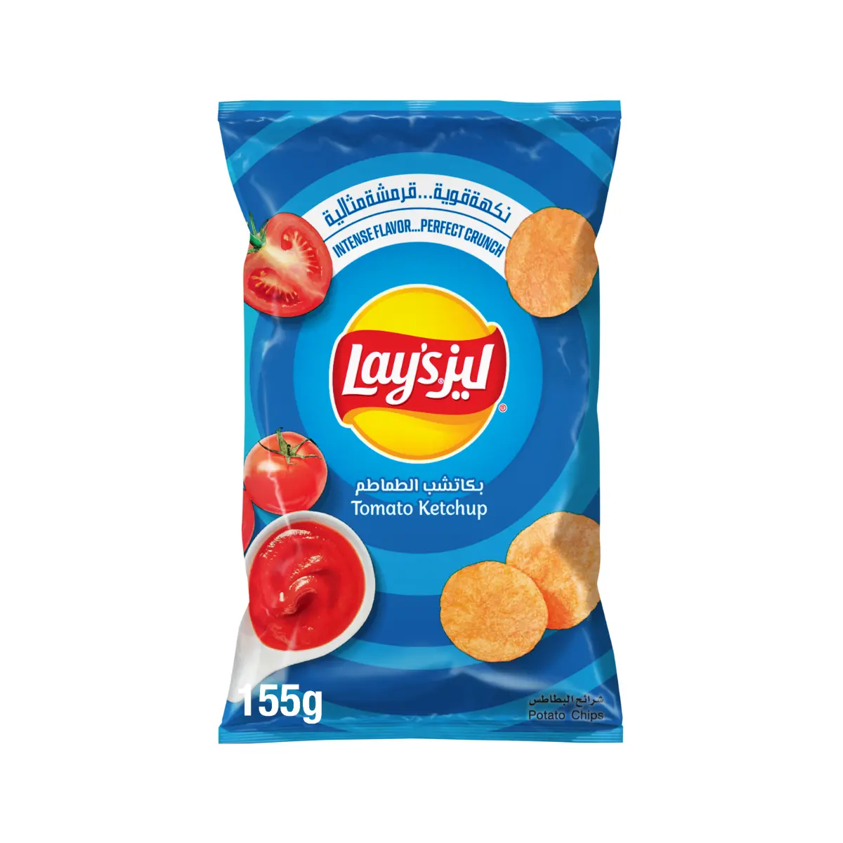 Lays Ketchup Chips 155 gm - view 2