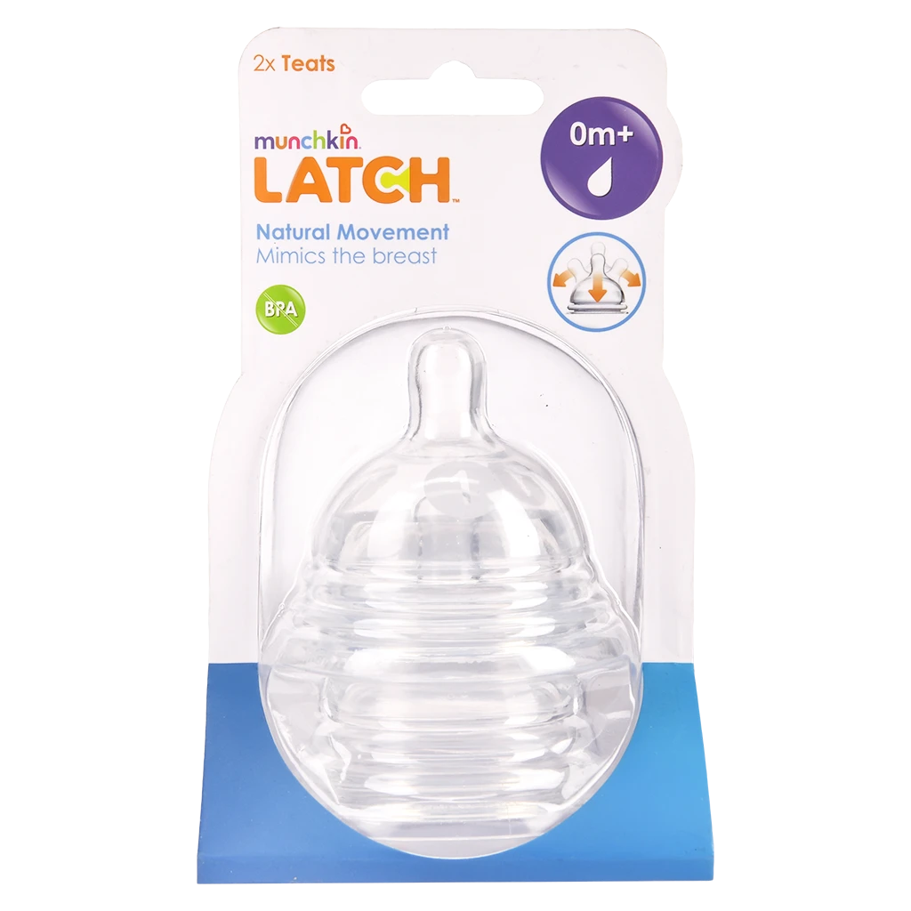 Munchkin latch natural movement stage 1 nipple 0+ months