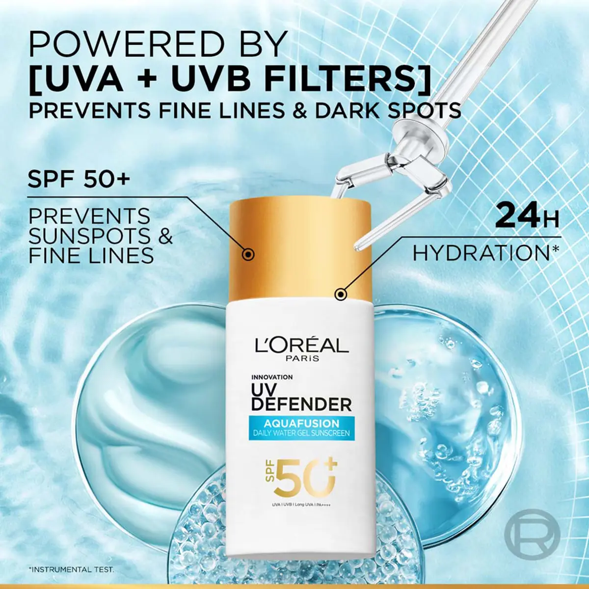 لوريال باريس يو في ديفندر أكوافيوجن بعامل حماية SPF 50 تركيبة خفيفة 50 مل - view 7