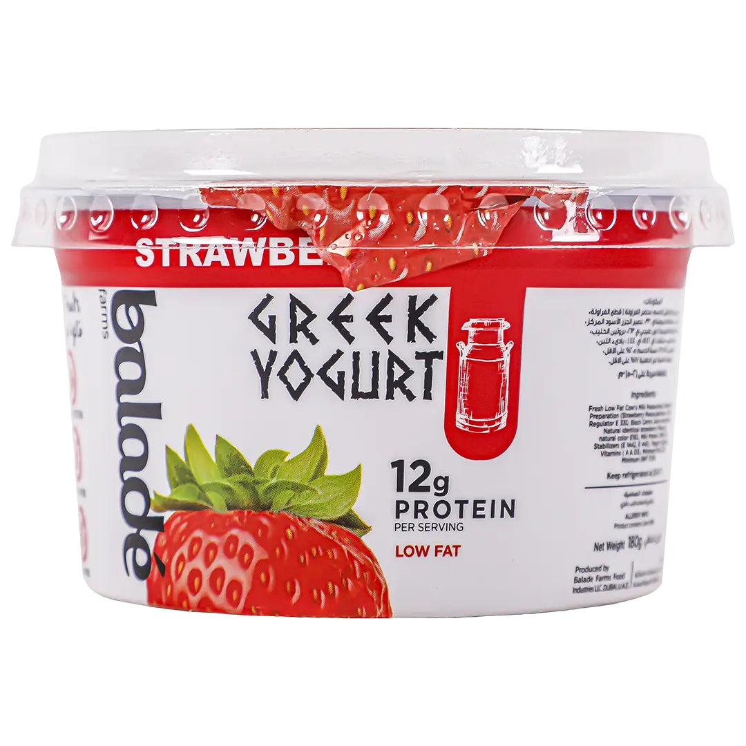 Balade Protein Greek Yoghurt Low Fat Strawberry 180 gm - view 2
