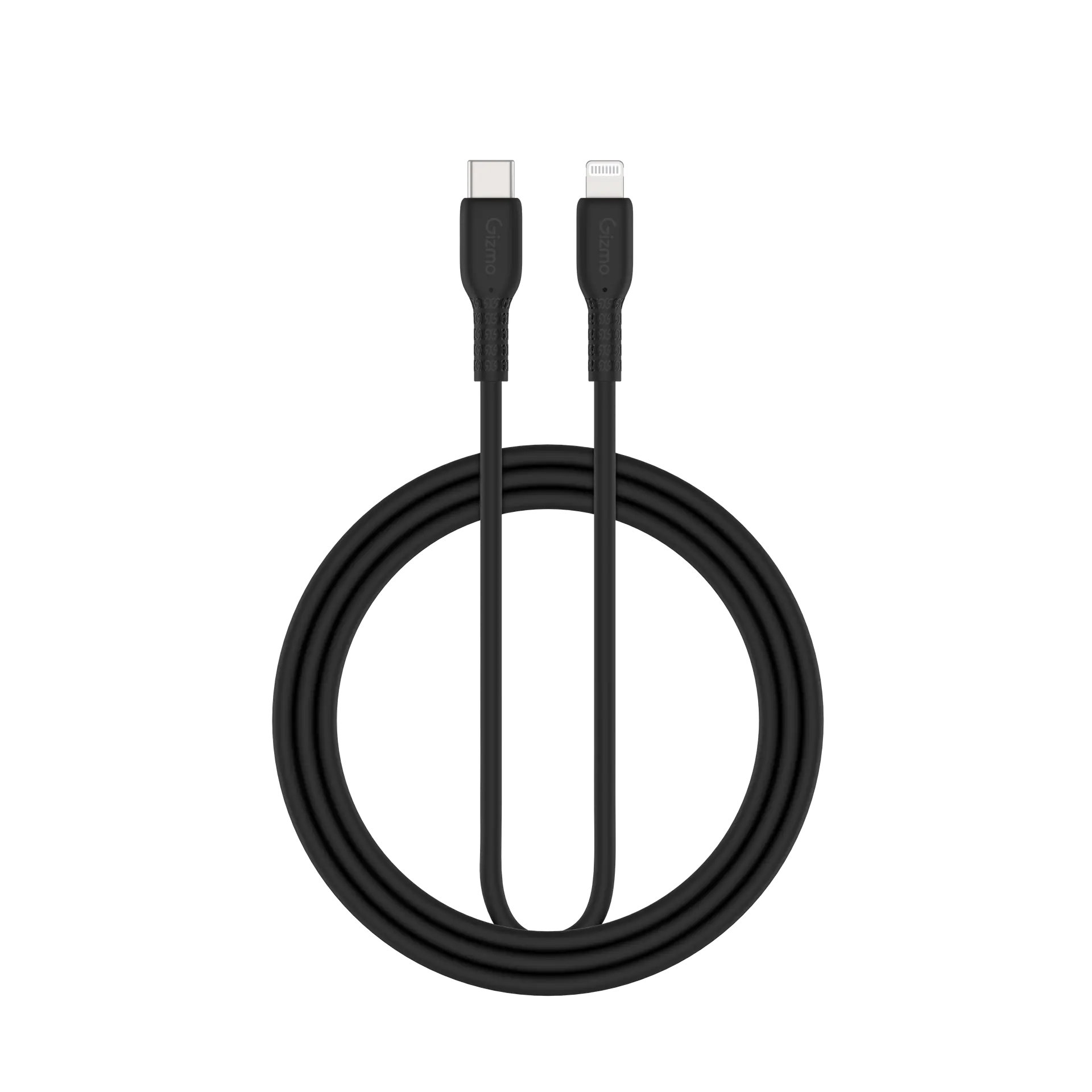 Gizmo  Charging Cable Black Pure Silicone USB-C to Lightning  1m 60 W Black - view 1