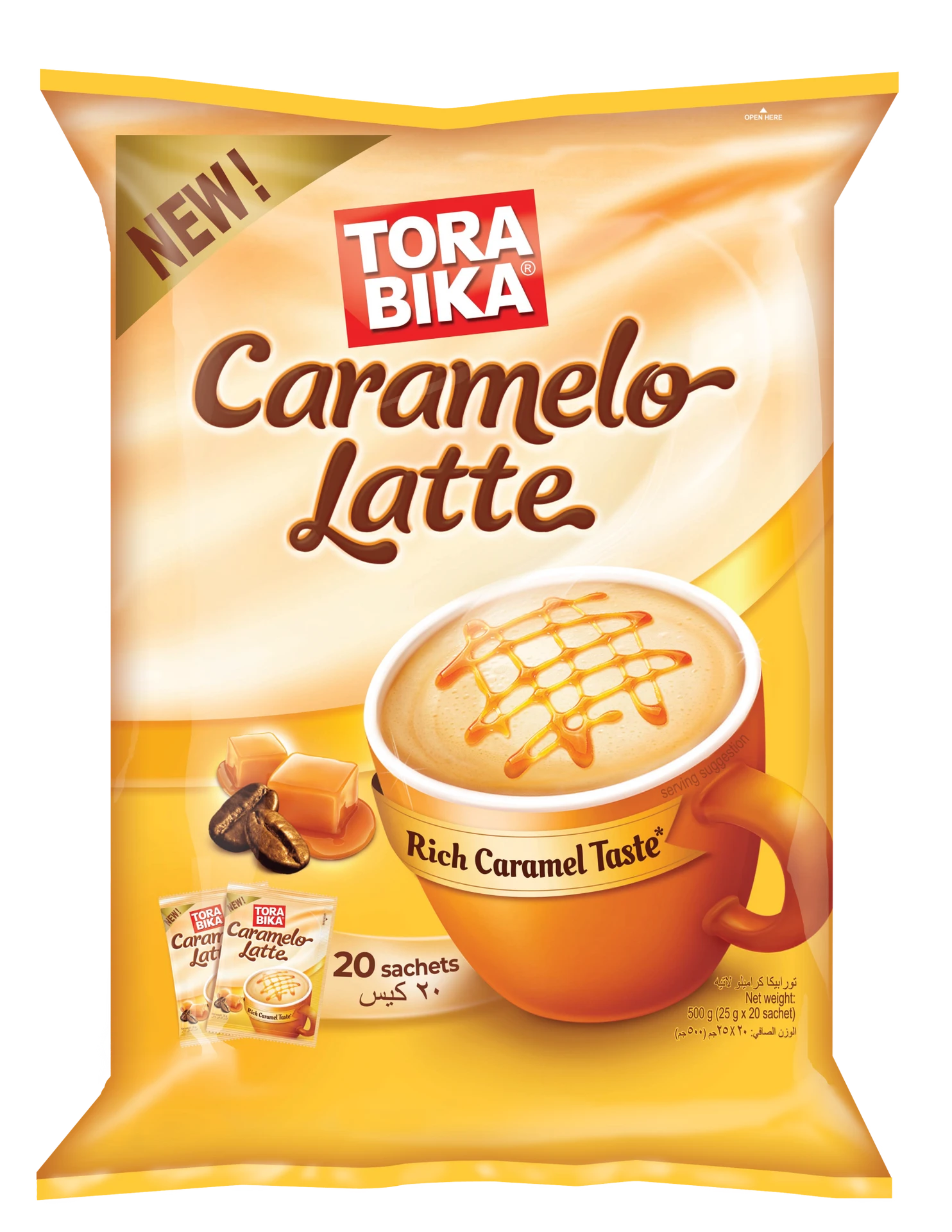 Torabica Instant Coffee Caramelo Latte 20 Sachets 24 gm
