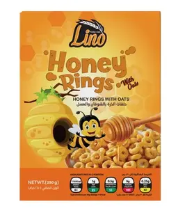 Lino Cereal Honey Rings With Oats 250 Gm