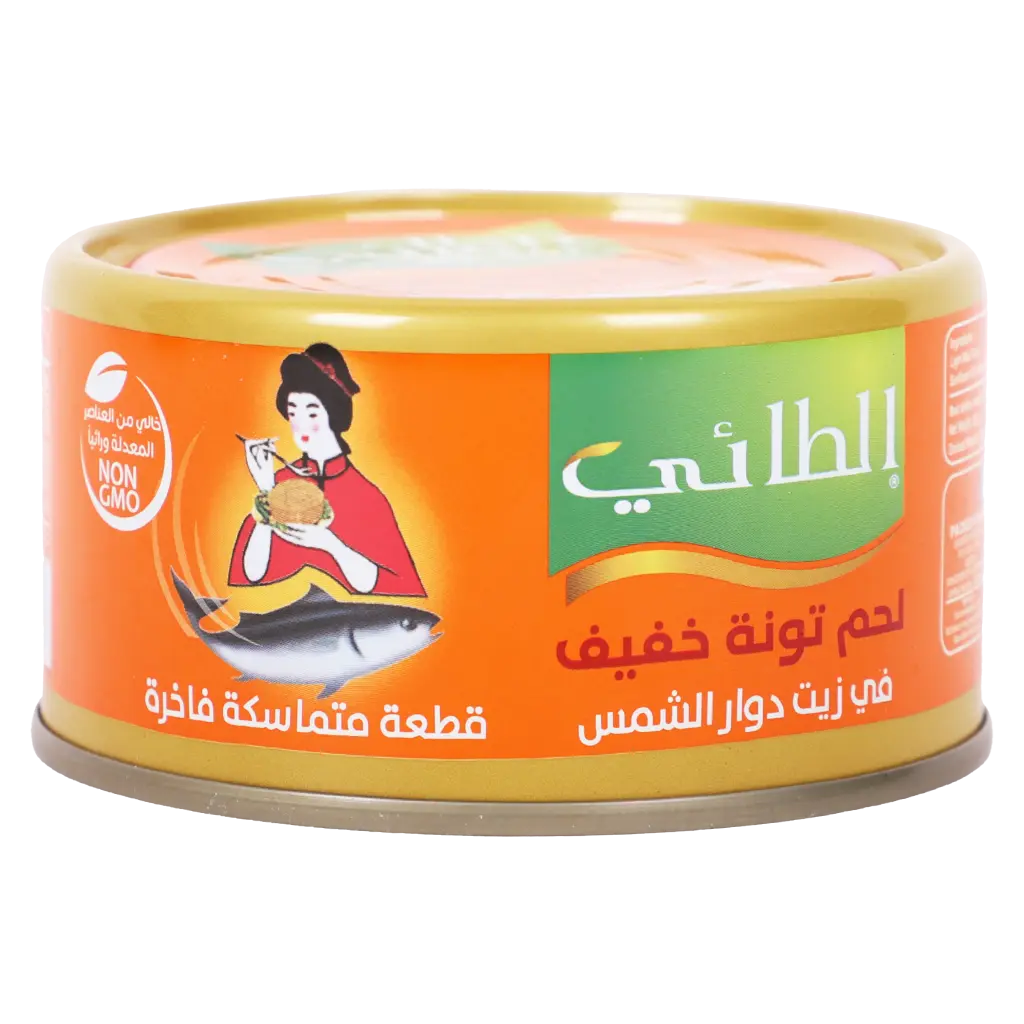 الطائي لحم تونة خفيف العلامة الصفراء في زيت دوار الشمس 185 جم - view 3