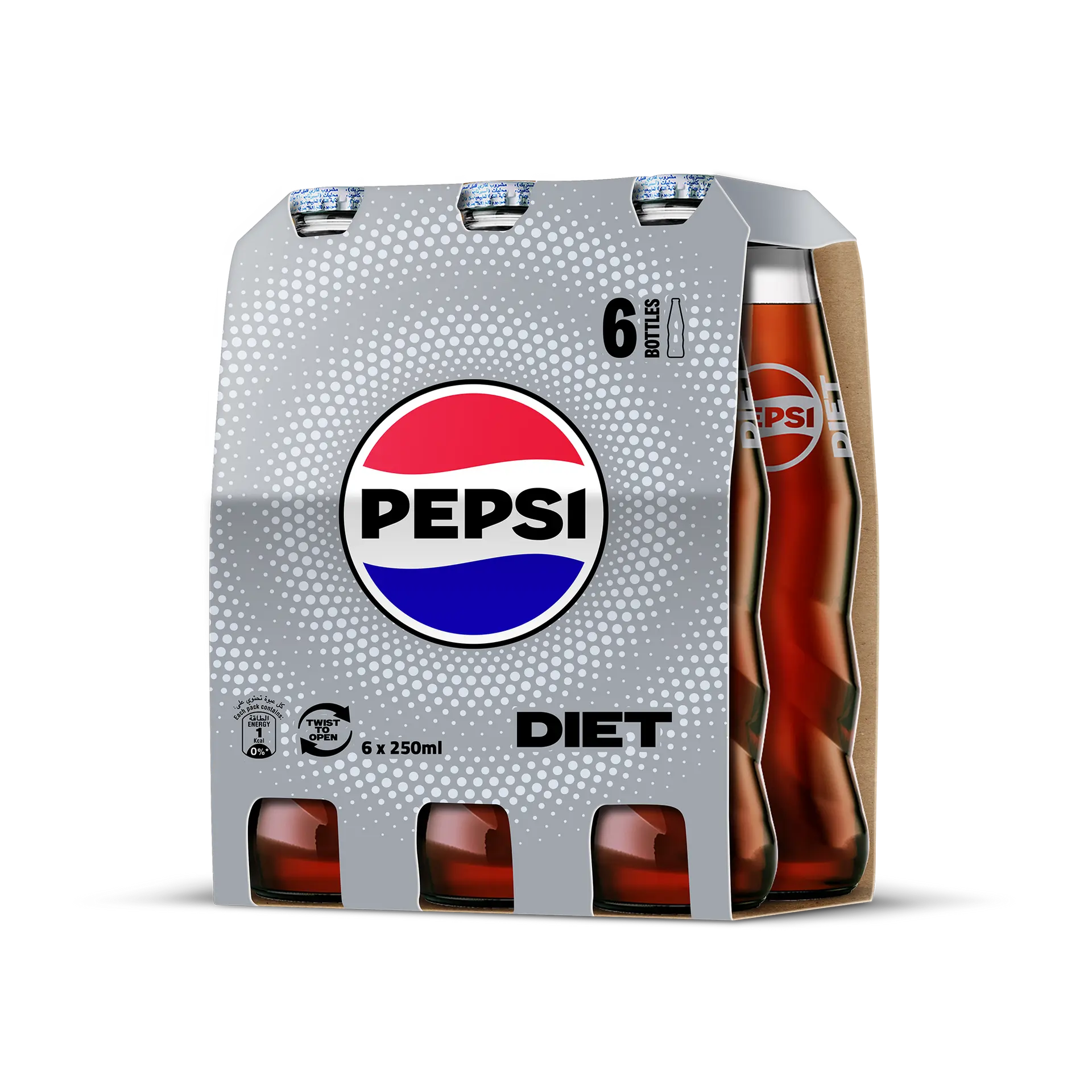 Pepsi Diet Soft Drink Glass 6 pcs 250 ml - view 1