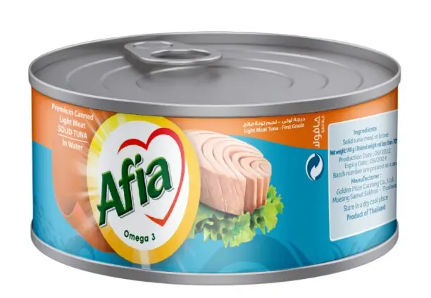 Afia Light Meat Solid Tuna In Water 160 Gm - view 1