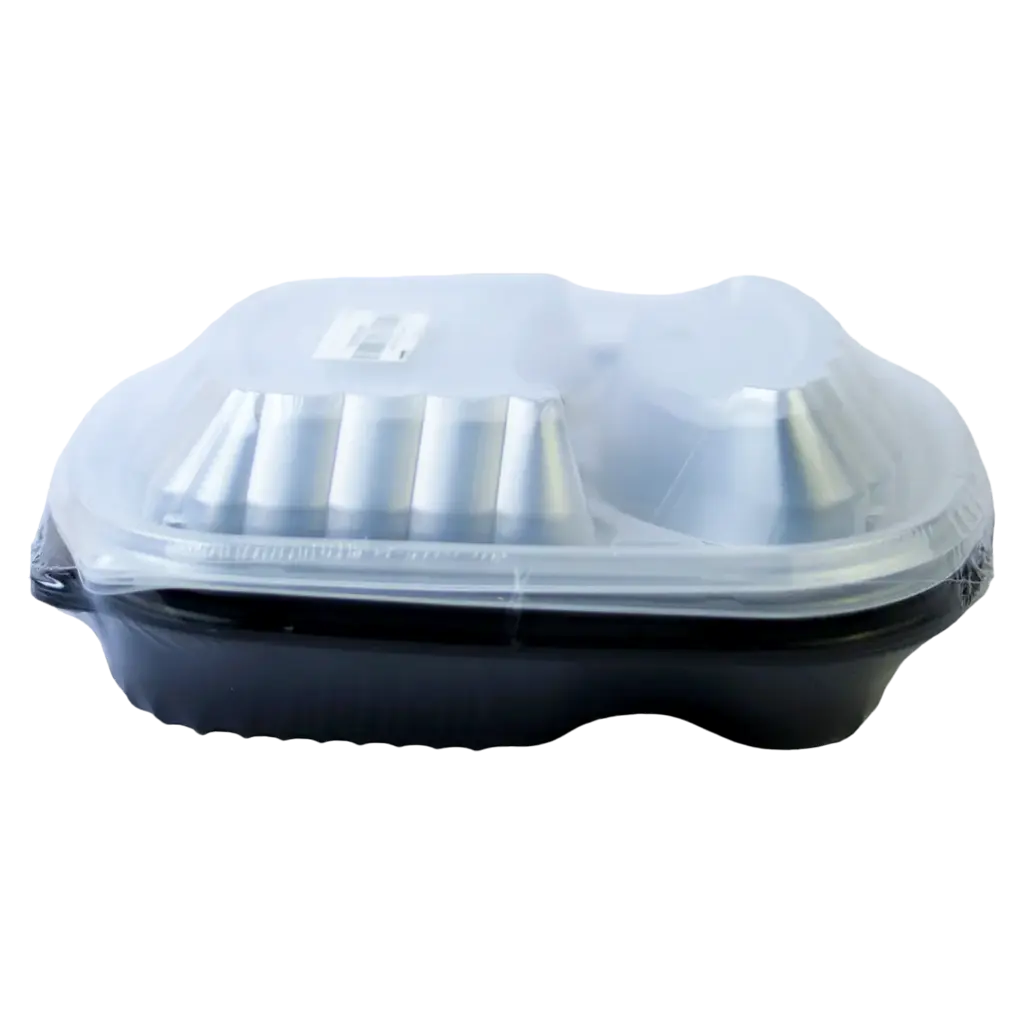Watania Microwave Plate Rectangular Divided Into 2 Sections 4 Pcs - view 1