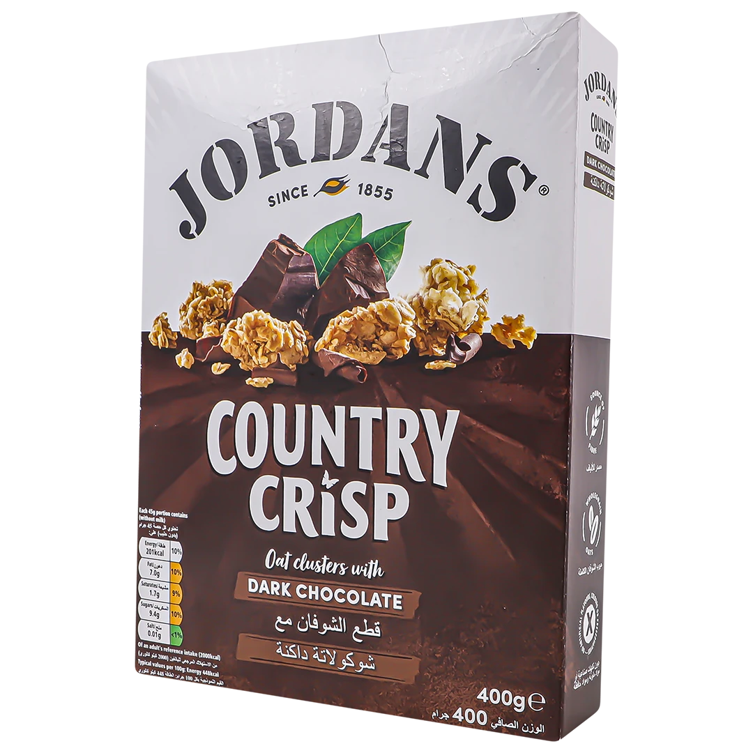 Jordans Country Crispy Oat Dusters With Dark Choclate 400 gm