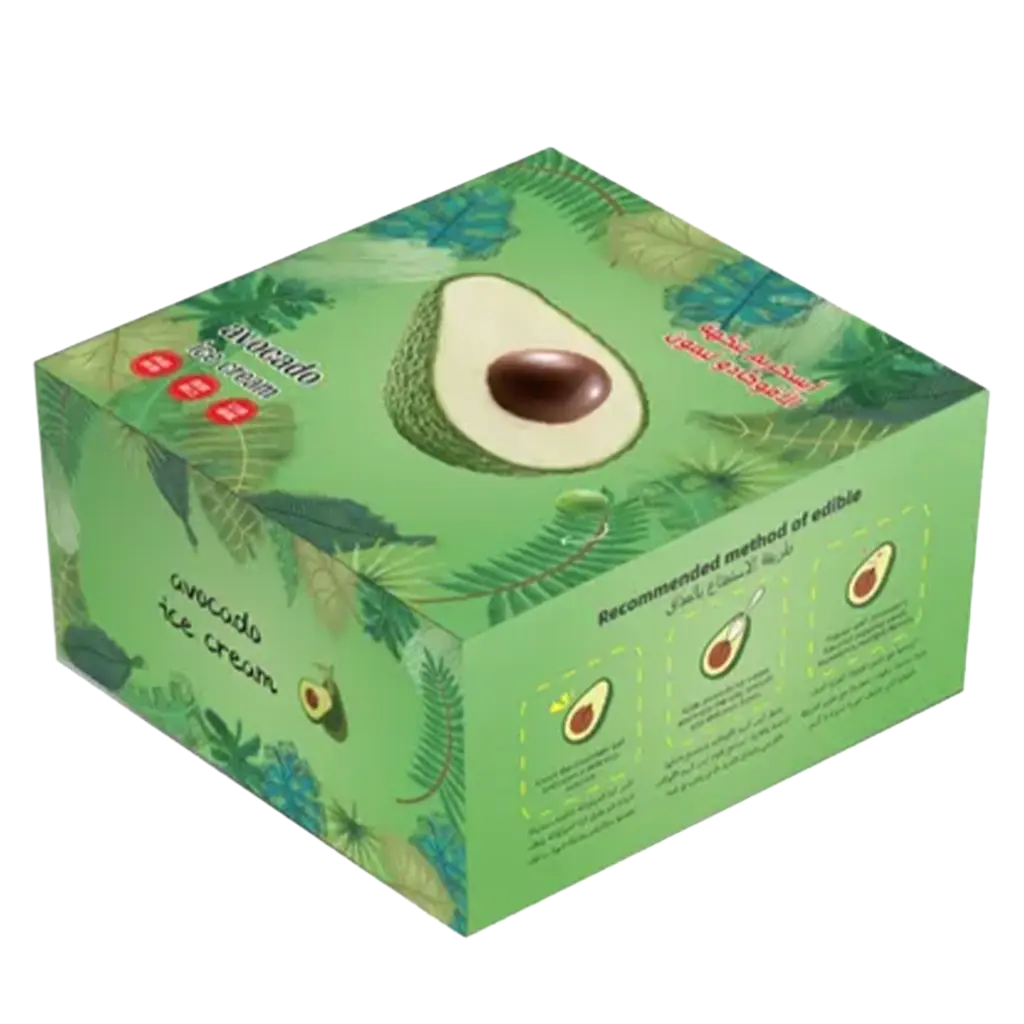 Avocado Ice Cream Avocado And lemon With Bubble Gum Inside Chocolate Ball 85 gm - view 1