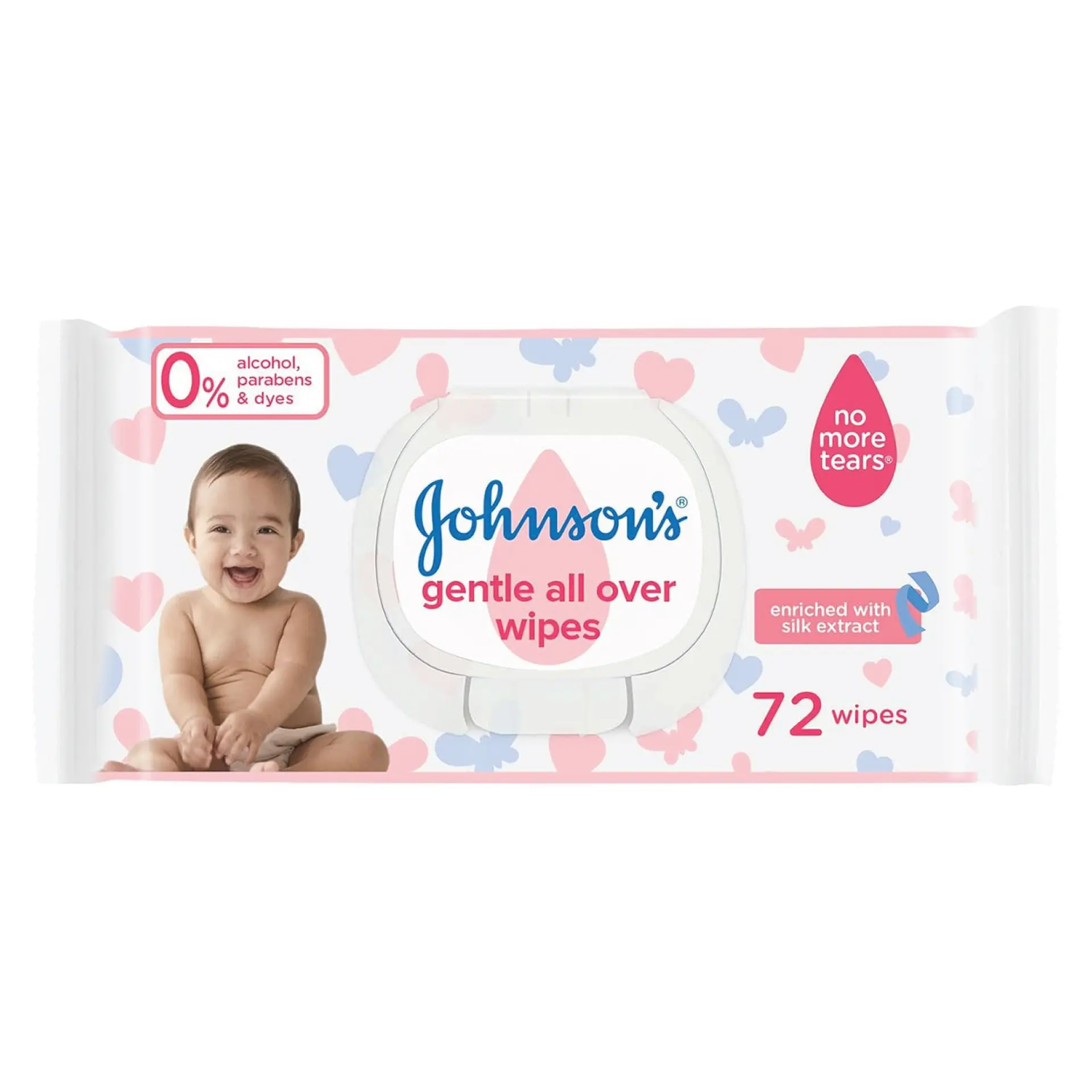 Johnson's Baby Wipes Gentle All Over 72 Wipes - view 1