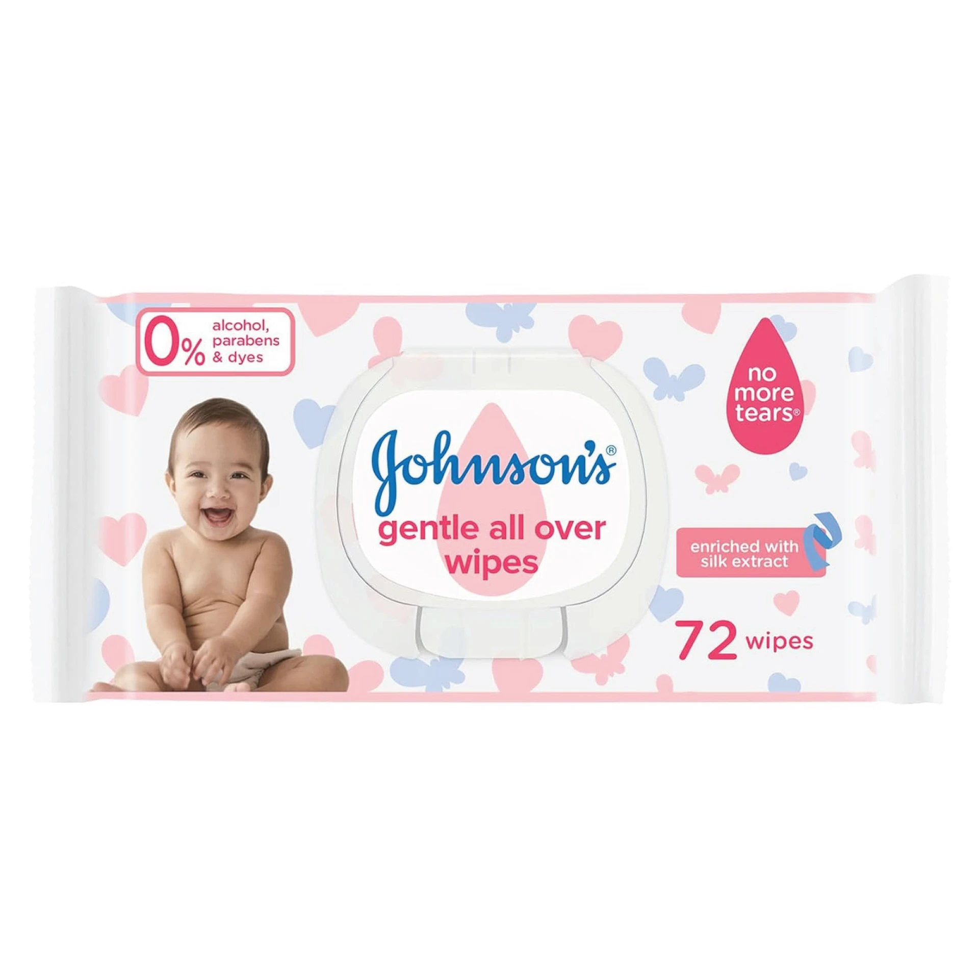 Johnson's Baby Wipes Gentle All Over 72 Wipes