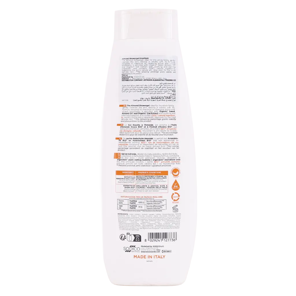 Naturaverde Shower Gel Almond Emollient 750 ml - view 2
