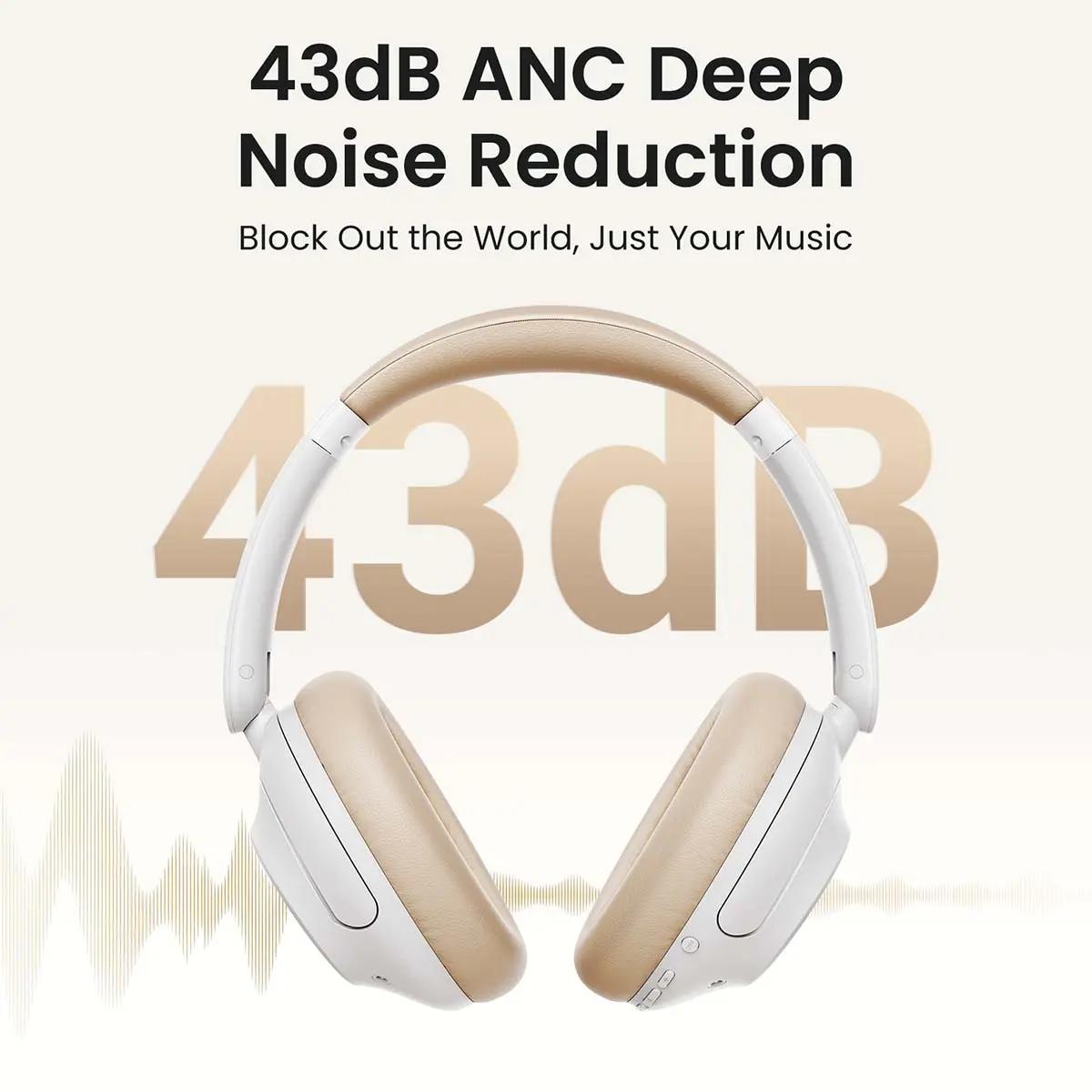 Ugreen Headphones Hitune Max 5 Hybrid Active Noise White - view 7