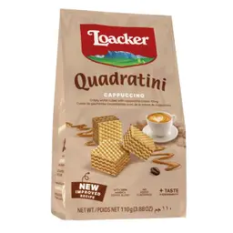 Loacker Quadratini Wafer With Cappuccino 110 gm