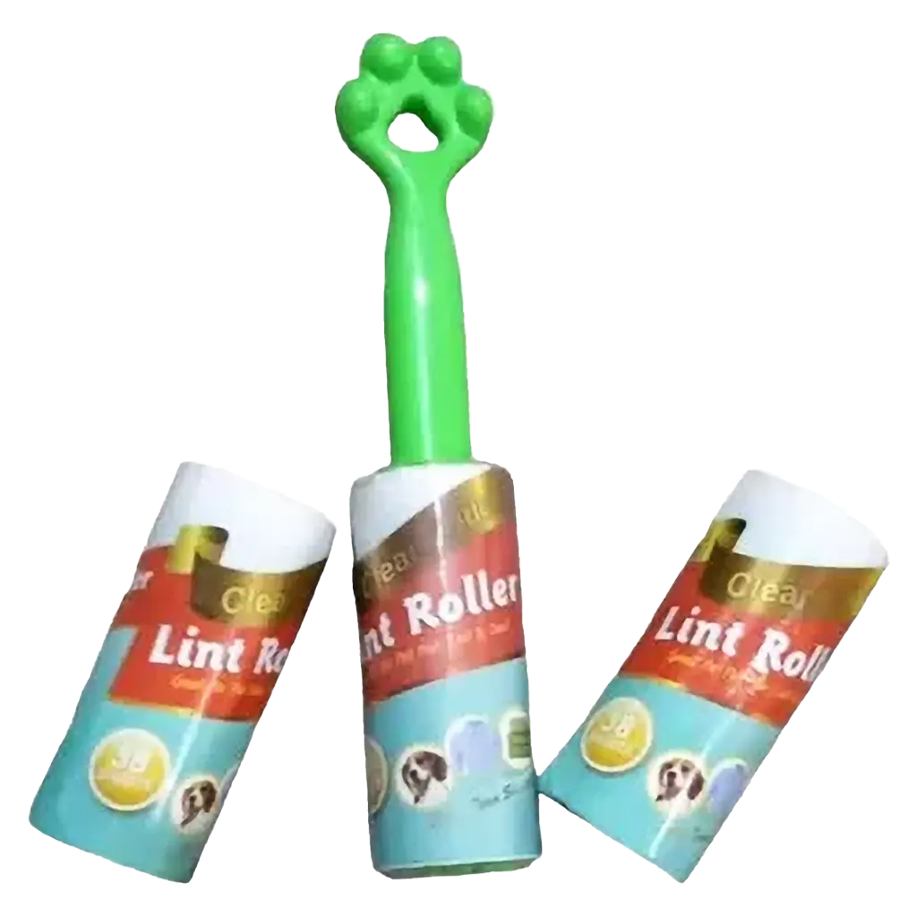 Lint Roller for removing cat and dog hair from clothes and furniture with 2 additional rollers - view 3