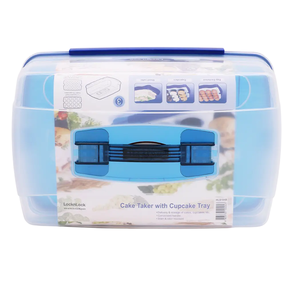 Locknlock Cake Storage Box With Cup Cake Tray - view 4