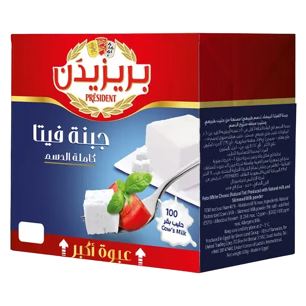 President Full Fat Feta Cheese 500 gm - view 1