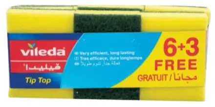 Vileda Tip Top Dishwashing Sponge Pack Of 9 pcs - view 4