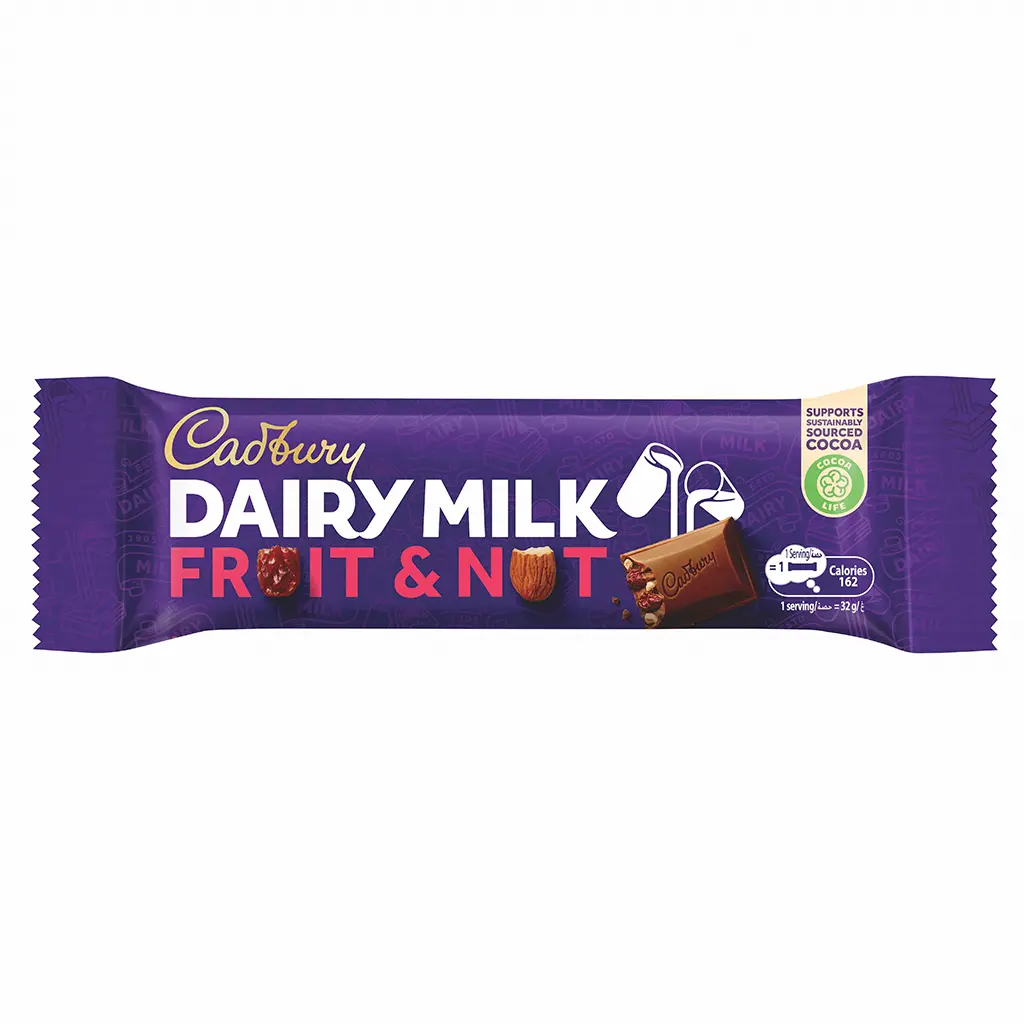 Cadbury Dairy Milk Chocolate Fruit & Nut 32 gm - view 1