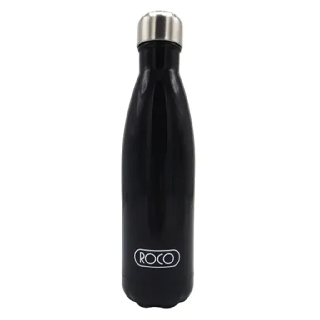 Roco Water Bottle Stainless steel  Solid Black