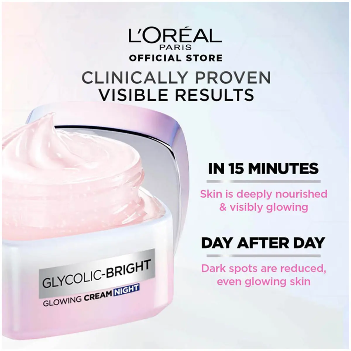 L'Oreal Paris Glycolic Bright Night Cream 50 ml - view 4