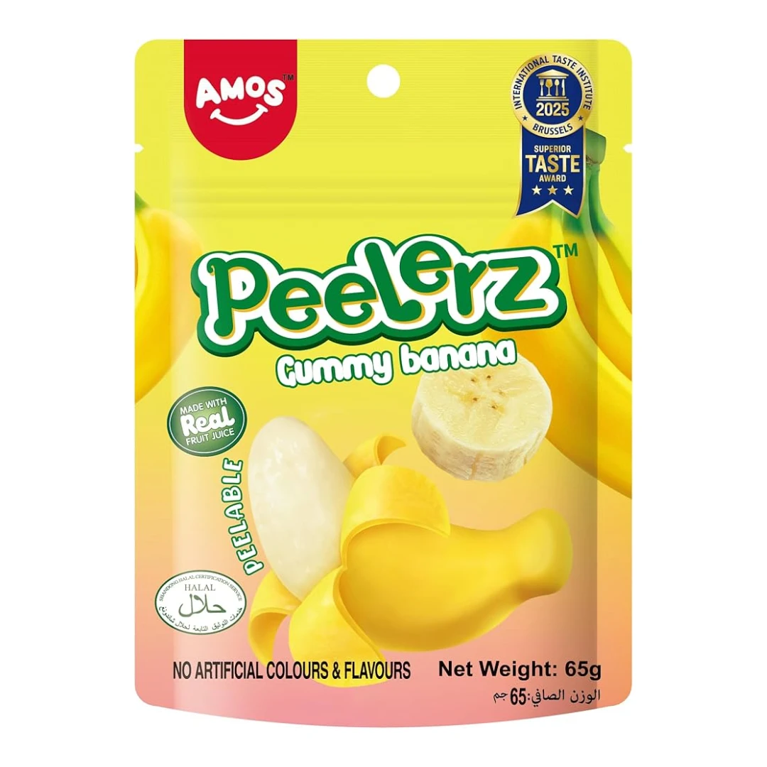 Amos Peelerz Gummy Banana 65 gm