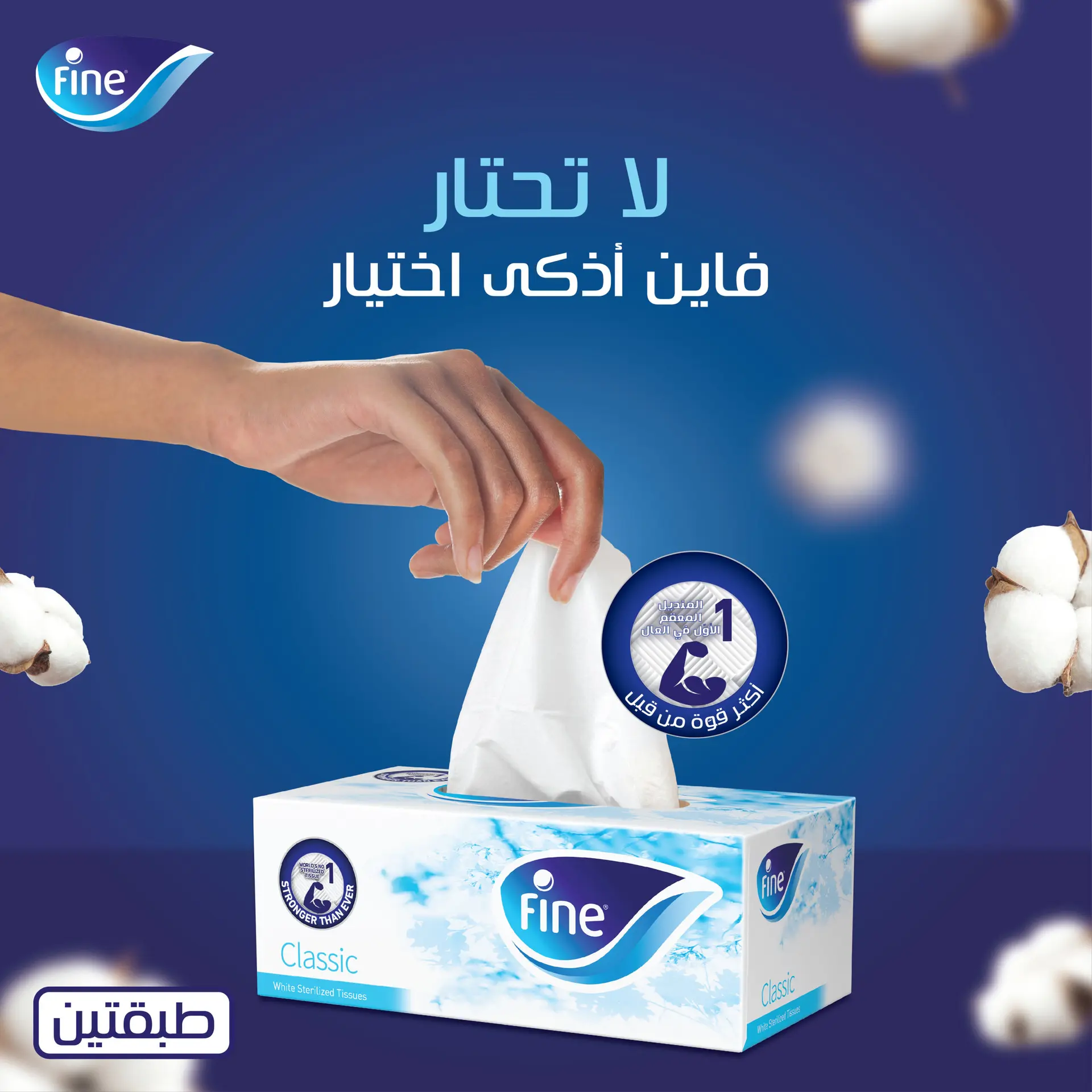 Fine Facial Tissues Classic 80X2Ply 7Pcs +3 Free  - view 6