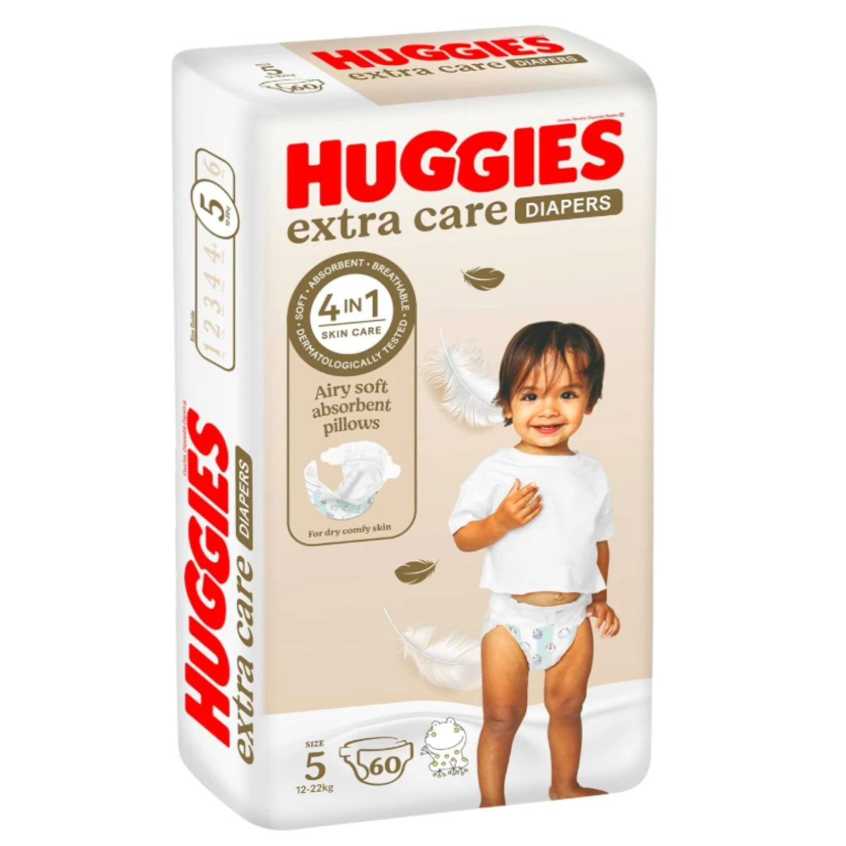 Huggies Extra Care, Size 5, 12 -22 kg, Jumbo Pack, 60 Diapers