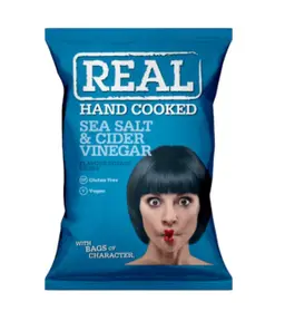Real Handcooked Sea Salt & Cider Vinegar 150 Gm