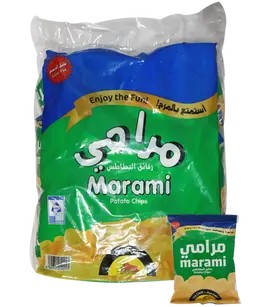 Marami Hot Chili Plain Potato Chips 18 pcs 10 gm