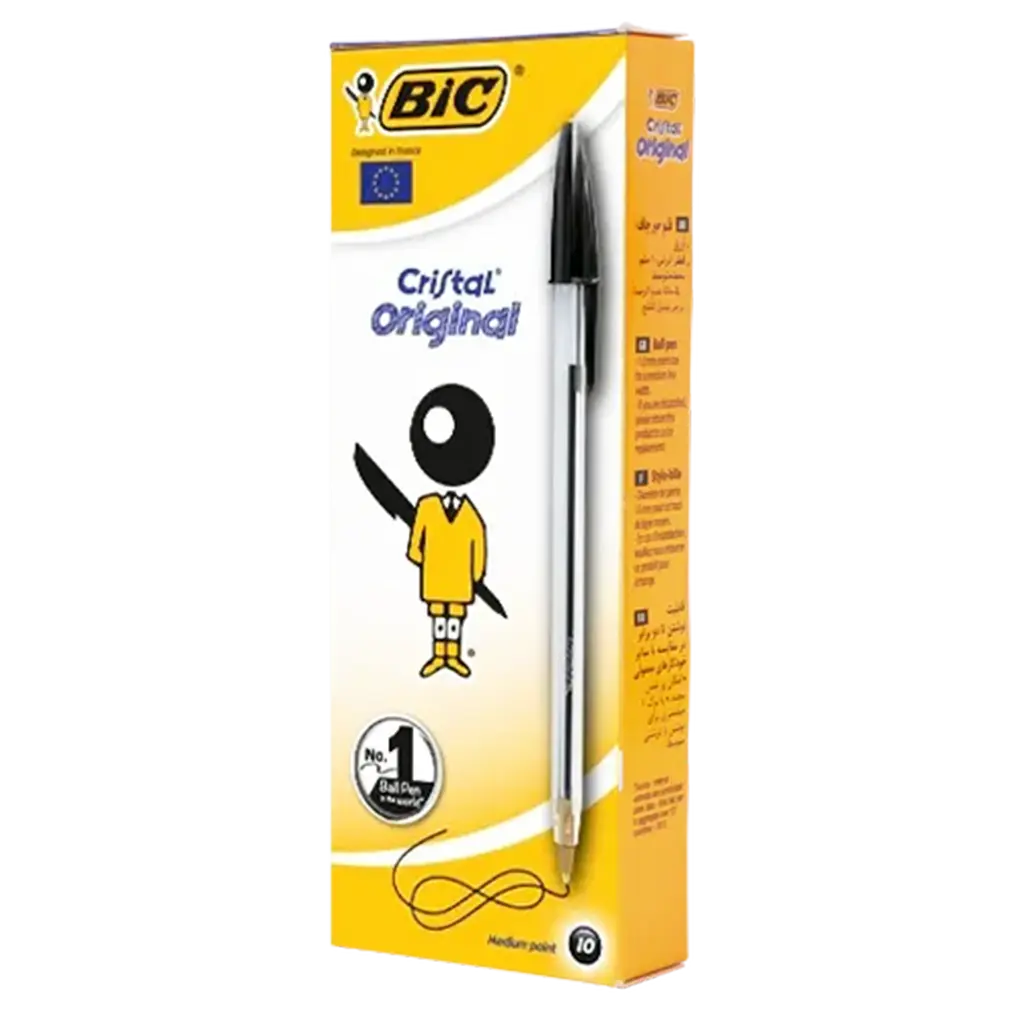 Bic Cristal Ballpoint Pens 1.0 mm 10 pcs Black  - view 1