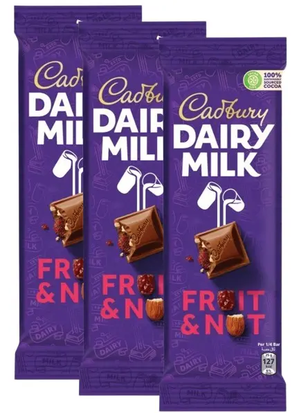 Cadbury Dairy Milk Fruit & Nut Chocolate 95GmX3 Promo - view 1