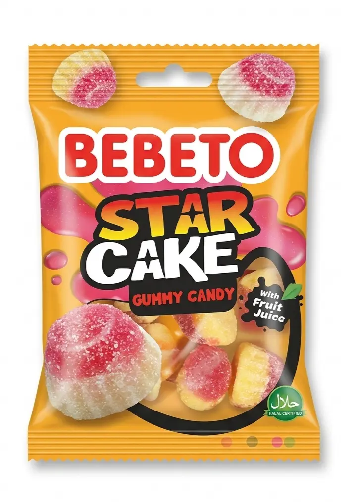 Bebeto Star Cake Gummy Candy 30 gm - view 1