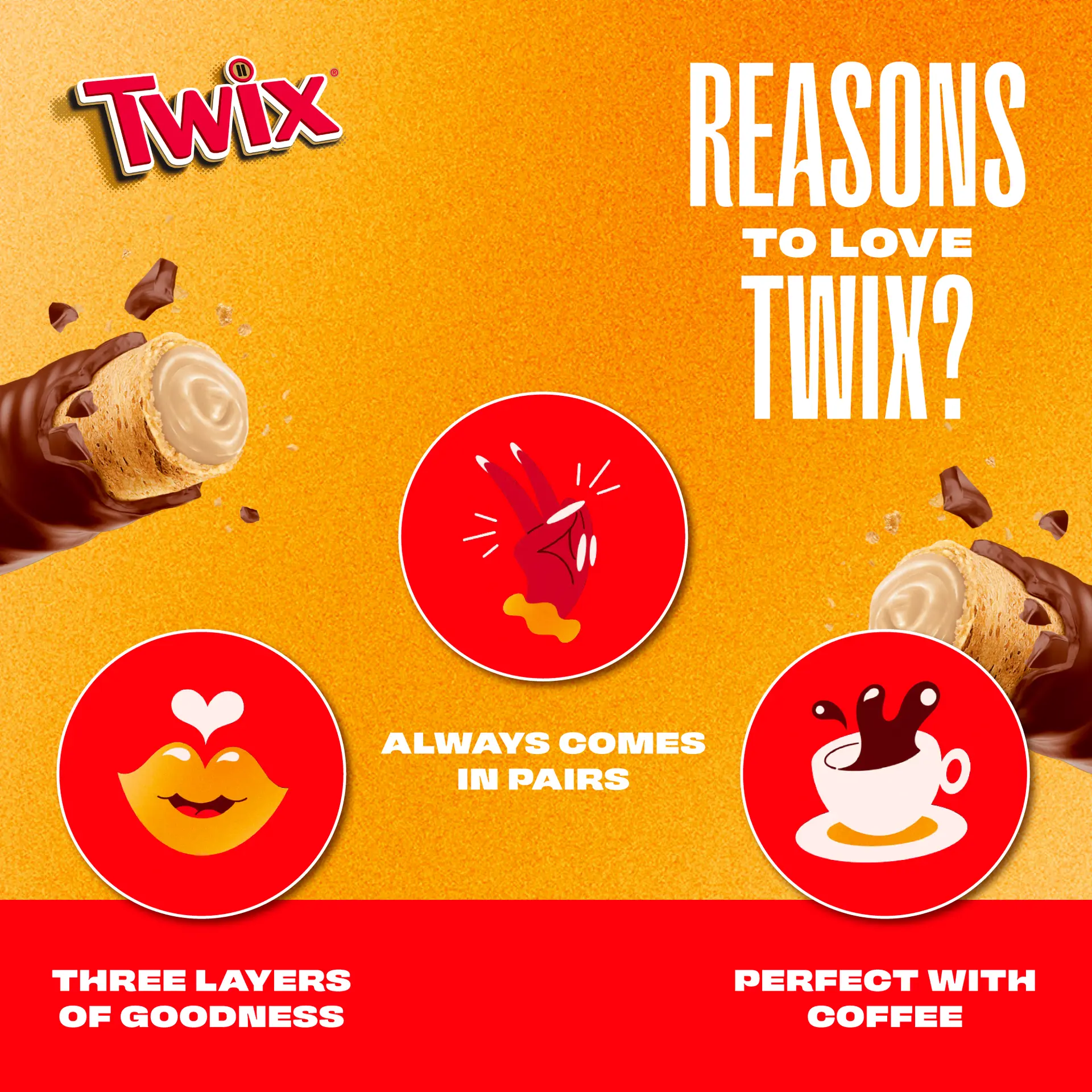 Twix Caramel Wafer Covered with Chocolate 22.5 gm - view 5