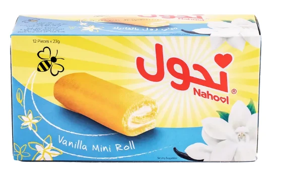 Nahool Mini Roll Vanilla 23GmX12