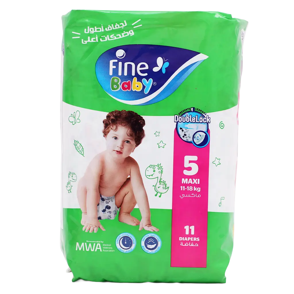 Fine Baby Size 5 Maxi 11–18kg 11 Diapers - view 5