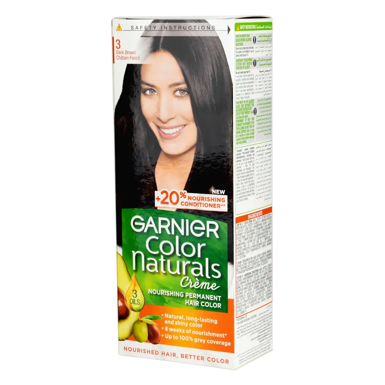 Garnier Hair Color Nature Dark Brown Number 3 - view 2