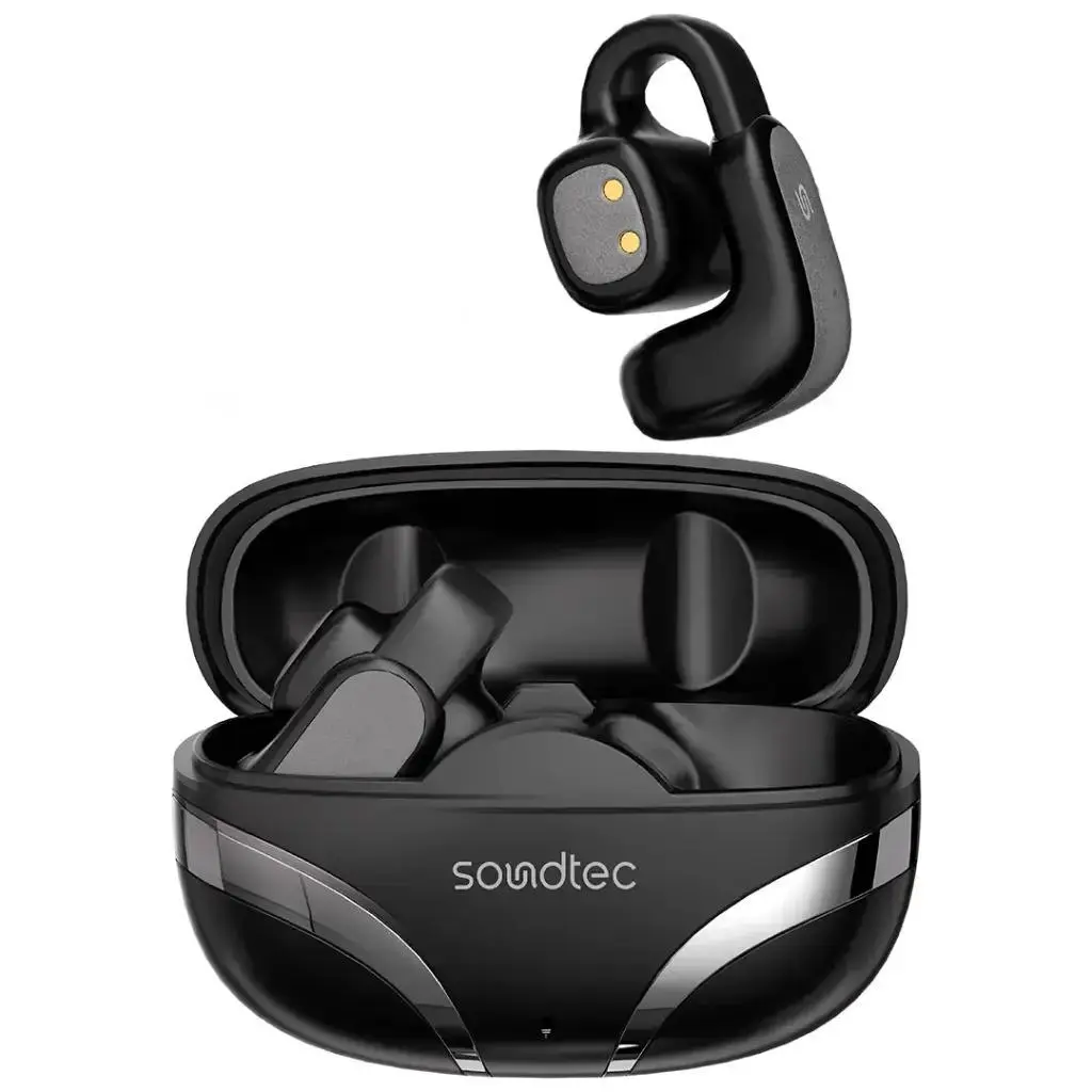 Porodo Soundtec Flexfit Ear Ring Type  Clip-On Wireless Earbuds Black - view 1