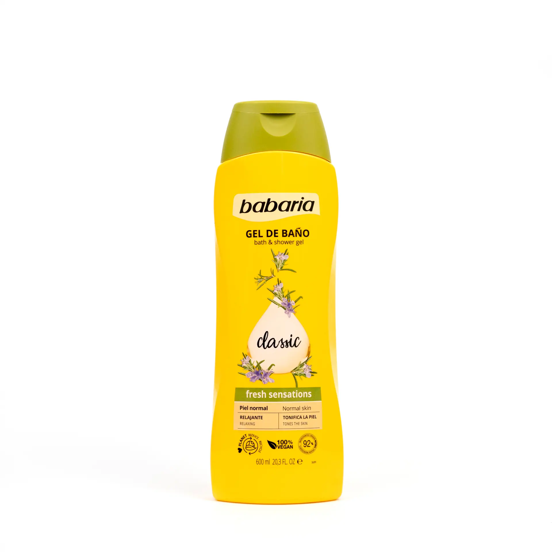 Babaria Toning Bath And Shower Gel 600 ml - view 1