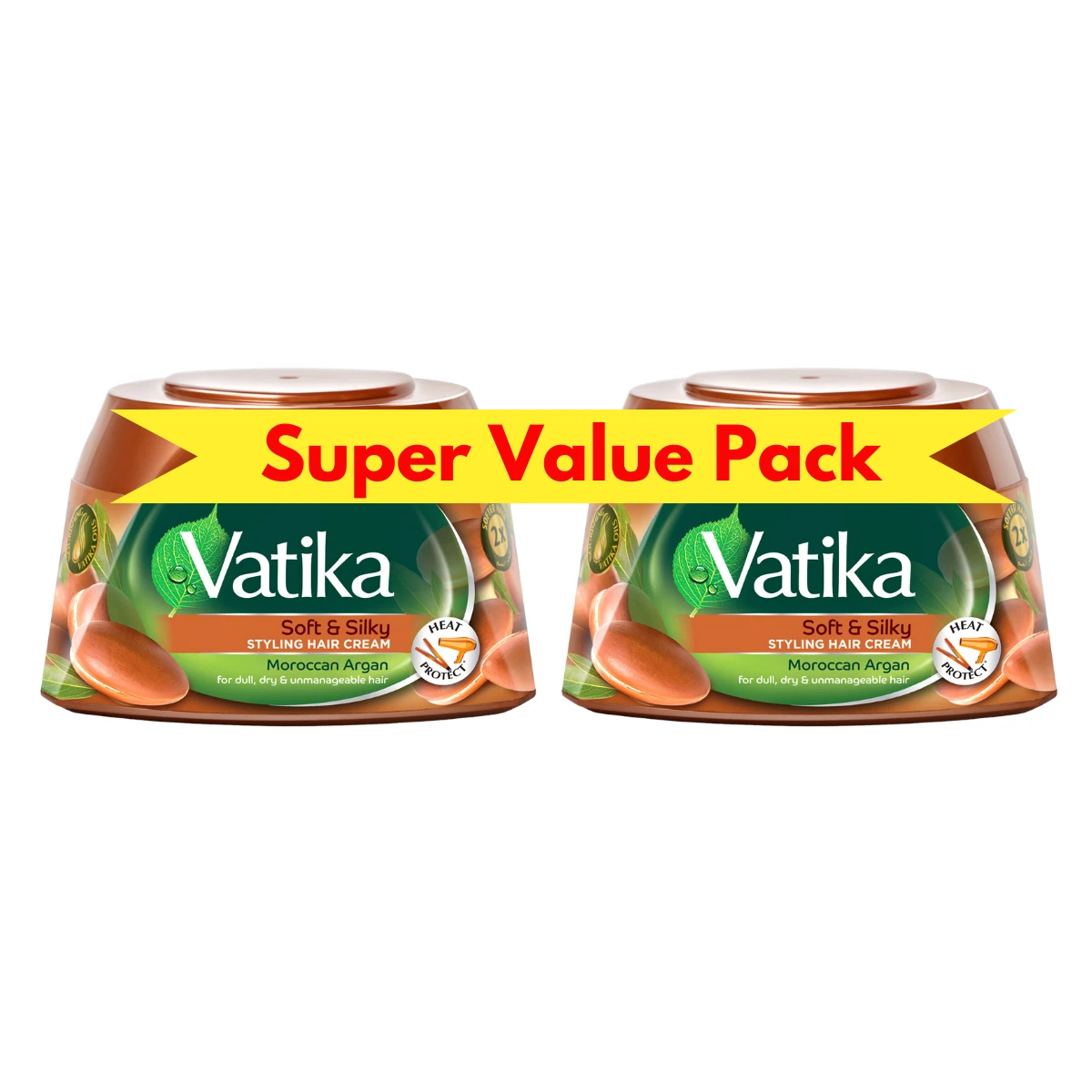 Vatika Hair Cream Argran Twin Pack 140 ml