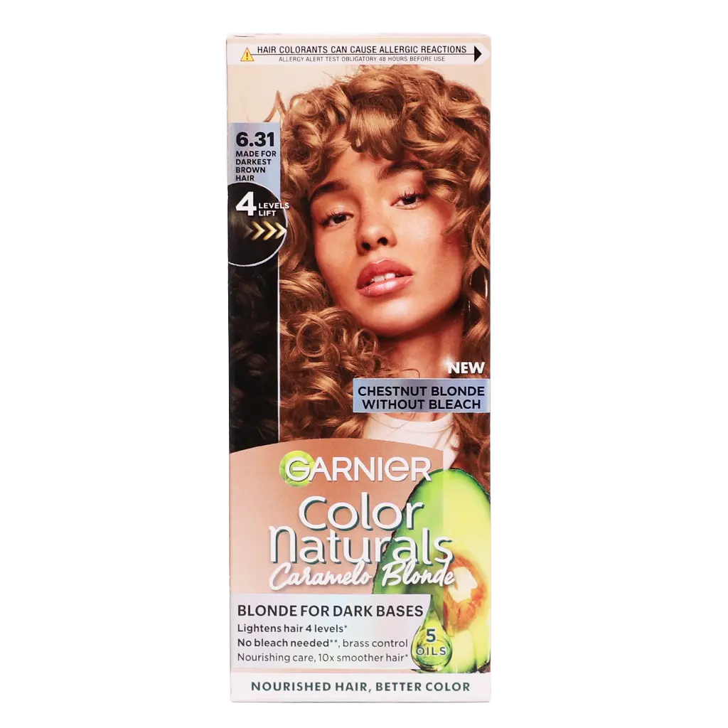 Garnier Color Naturals Caramelo Blonde Chestnut Blonde 6.31 Blonde for Dark Bases - view 2