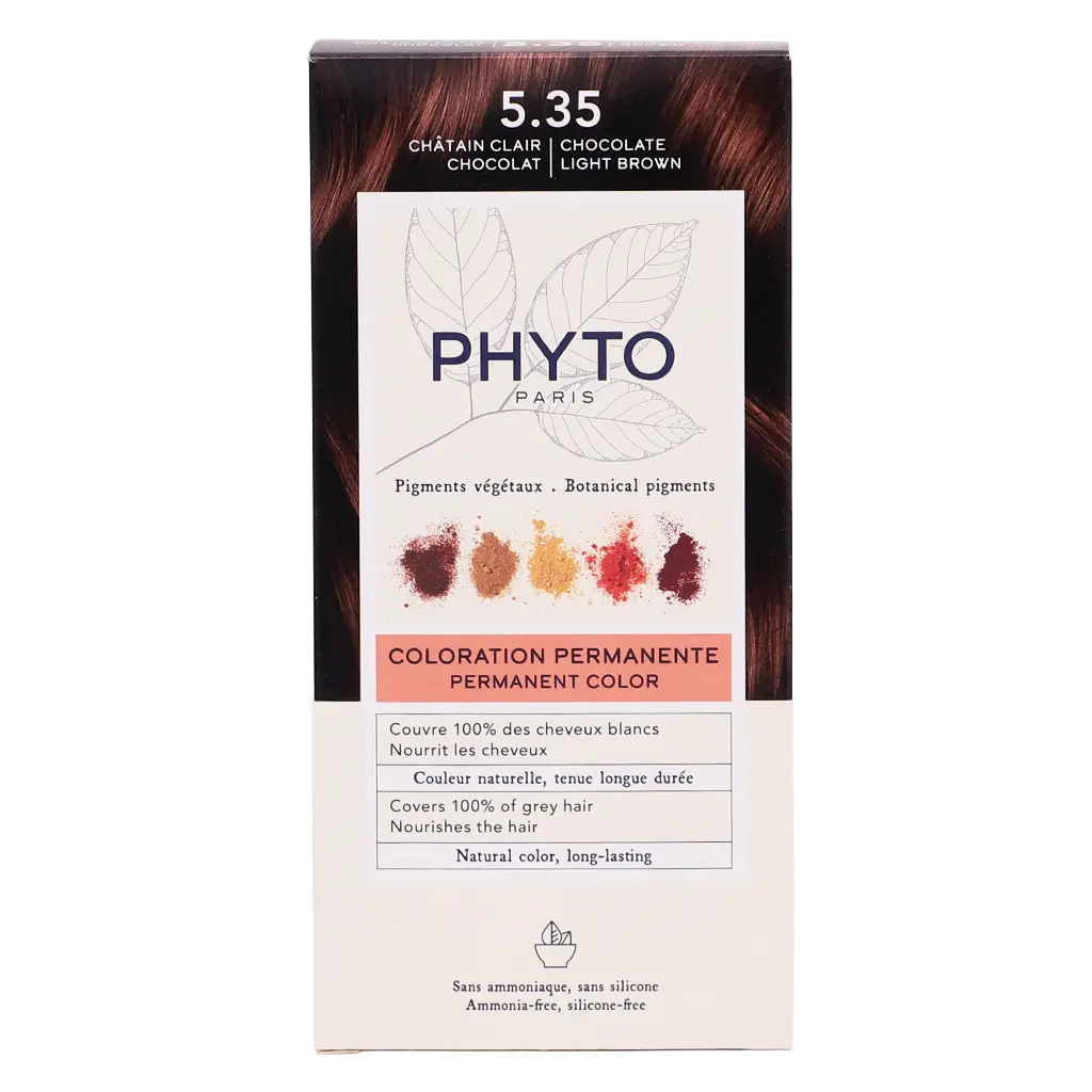 Phyto Color Hair Dye 5.35 Chocolate Light Brown - view 3