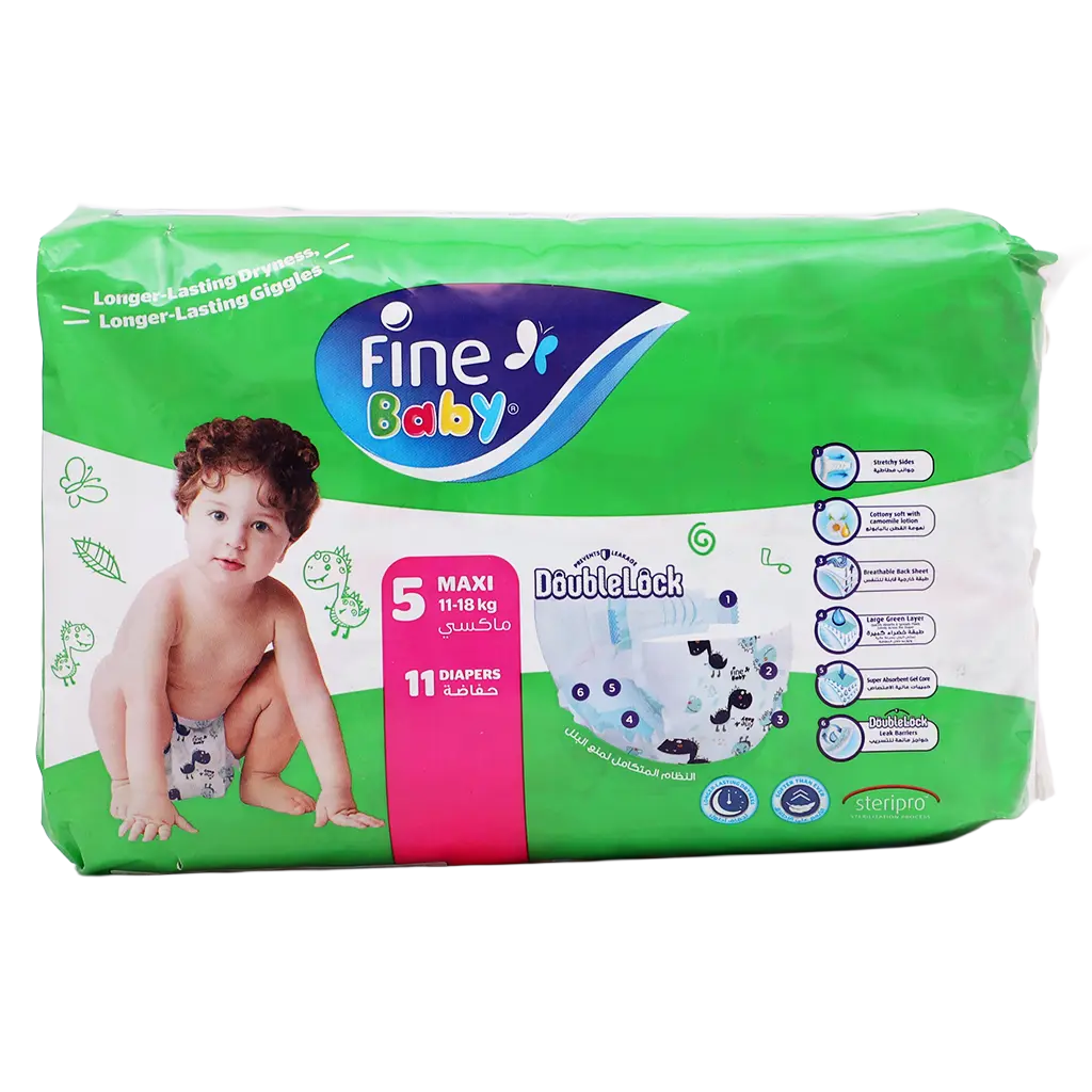 Fine Baby Size 5 Maxi 11–18kg 11 Diapers - view 4
