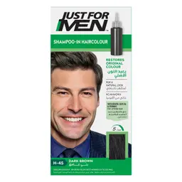 Just For Men Hair Shampoo Dye In Color Dark Brown H45