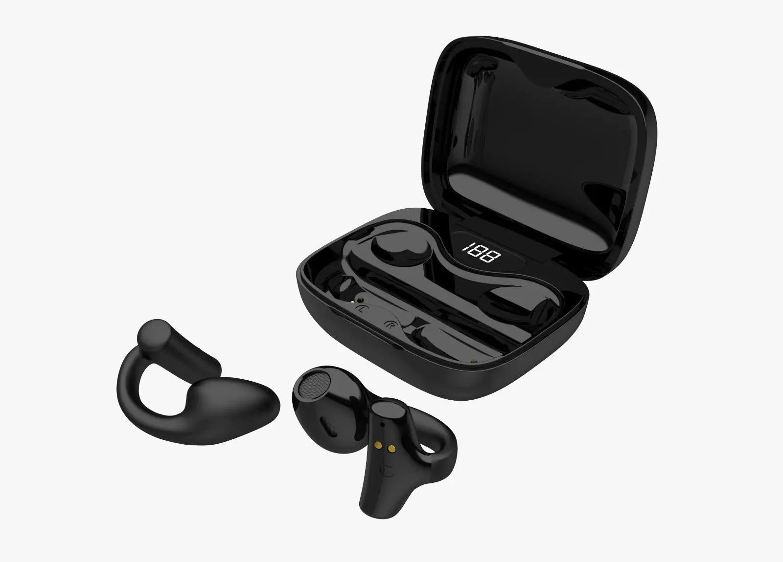 Porodo Soundtec Snap Ear Ring Type  Clip-On Wireless Earbuds - view 2