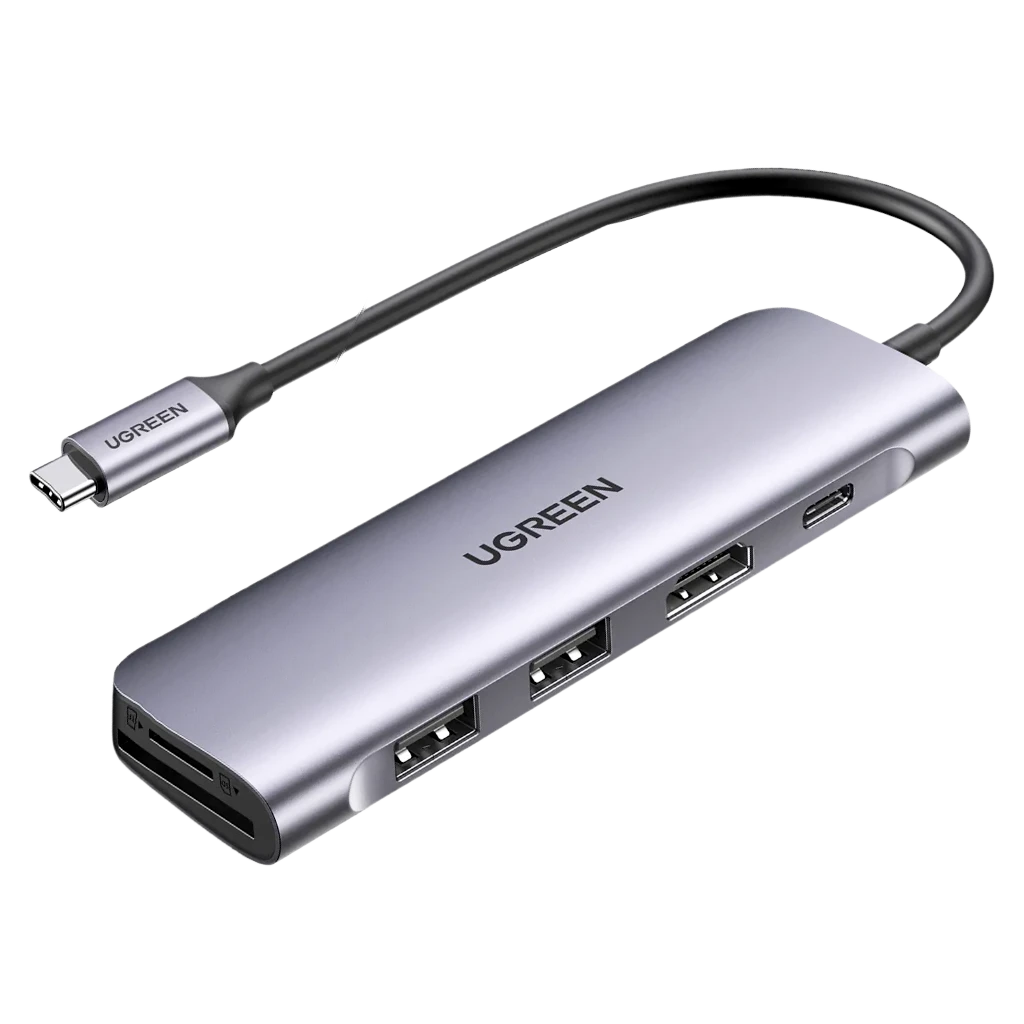 Ugmeen Usb-C to HDMI+2 USB 3.0 A+SDTF+PD Converter