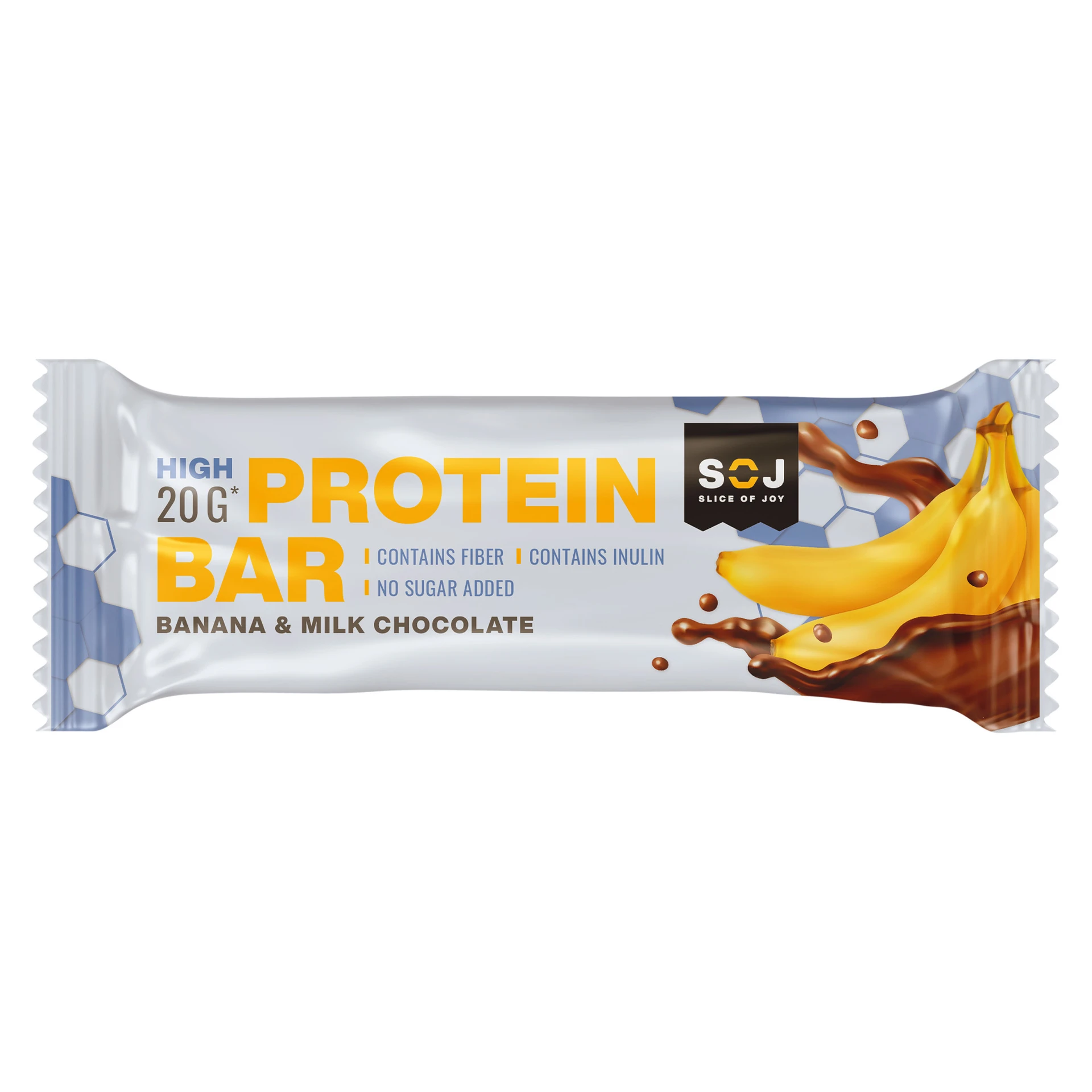 Soj Protein Bar Banana & Milk Chocolate  50 gm